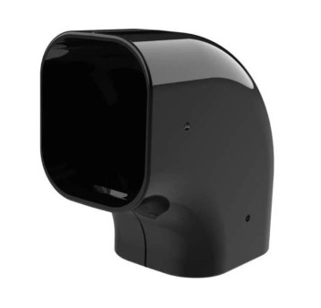 Kolano płaskie 72x64 - czarny