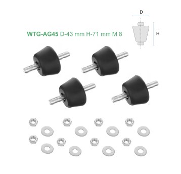 Podkładka antywibracyjna stożkowa WTG-AG 45