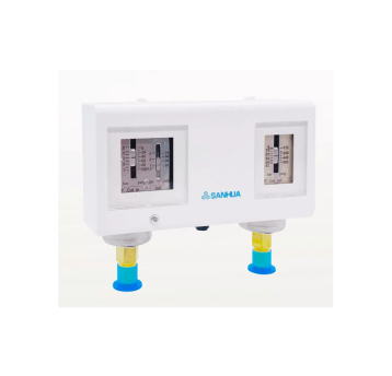 Presostat podwójny SANHUA PS15AAL-S01 (–0,5–7 / 8–42 bar, Auto/Auto, PED)